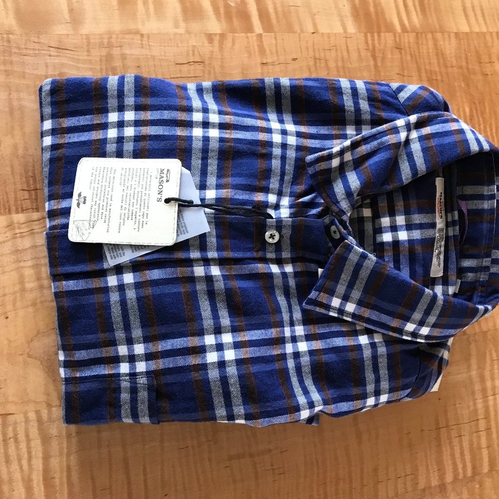 Mason's Men's Flannel Shirt NWT XL Gorgeous